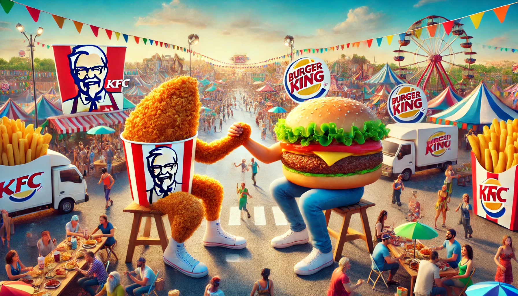 دجاج يلتقي لحم البقر: صداقة KFC و Burger King تثير جنون عشاق الطعام حول العالم!